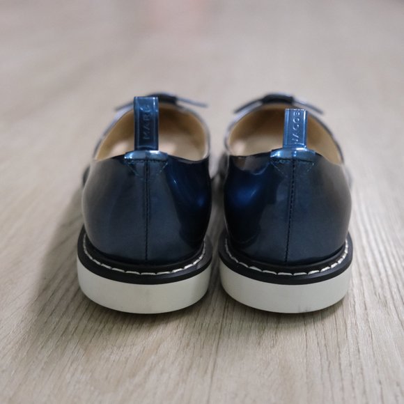 MARC JACOBS Womens Mouse Shoe Demi Wedge Flats Blue/White (MSRP $325) - US 6 - Picture 3 of 6